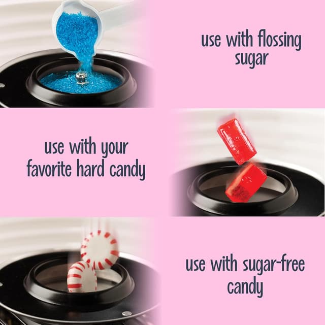 Thumbnail 4 de Nostalgia Cotton Candy Maker Pink