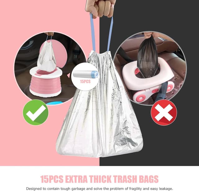 Detalle 2 de Pot de Toilette Portable Bébé 1-3 ans Rose