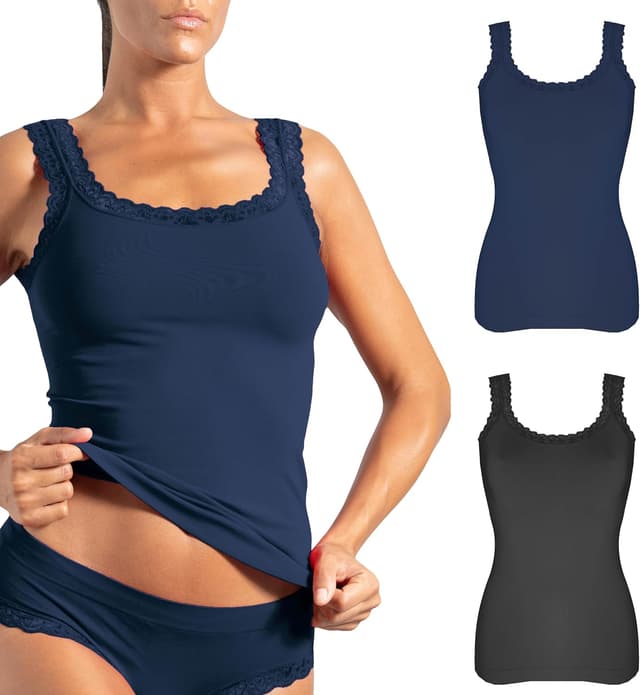 Imagen de Risalti Canotta Donna Microfibra Spalla Larga 3 pezzi en OfertitasTOP