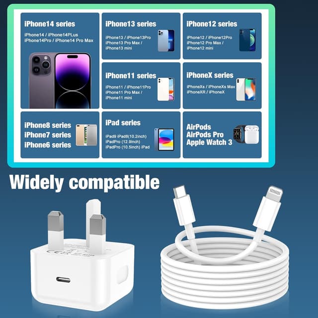 Thumbnail 6 de KTDRJN PD 20W Fast Charger 2-pack for iPhone