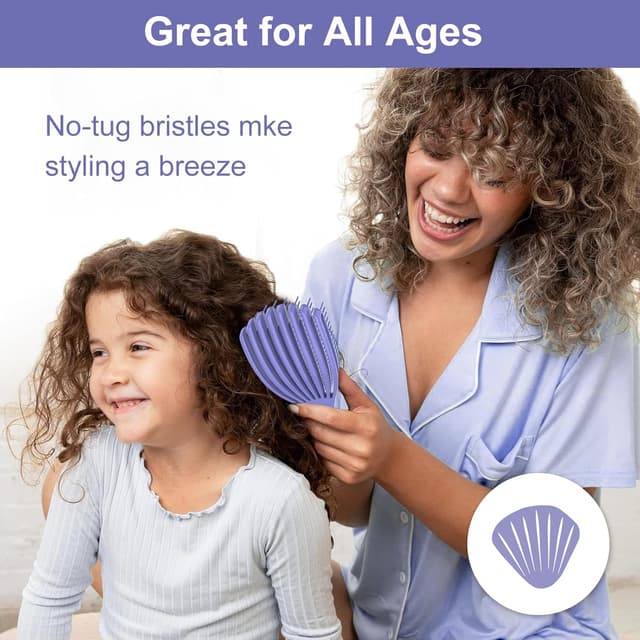 Thumbnail 4 de SHINLEA Spazzola Districante per Capelli Ricci Viola