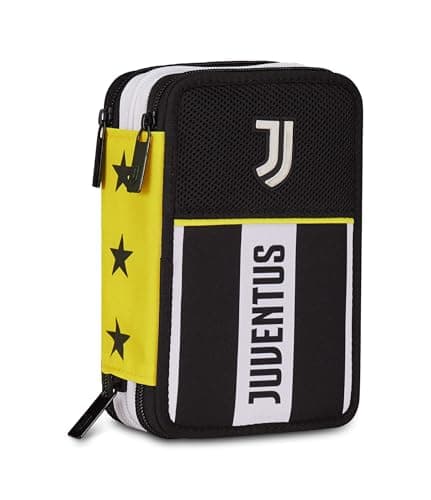 Imagen de Seven Juventus Estuche escolar 3 cremalleras negro en OfertitasTOP