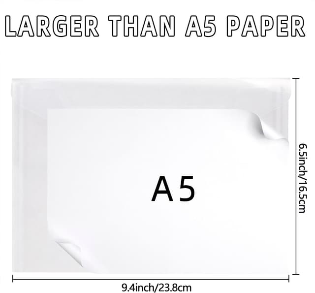 Detalle 2 de A5 Plastic Wallets 40 Pack