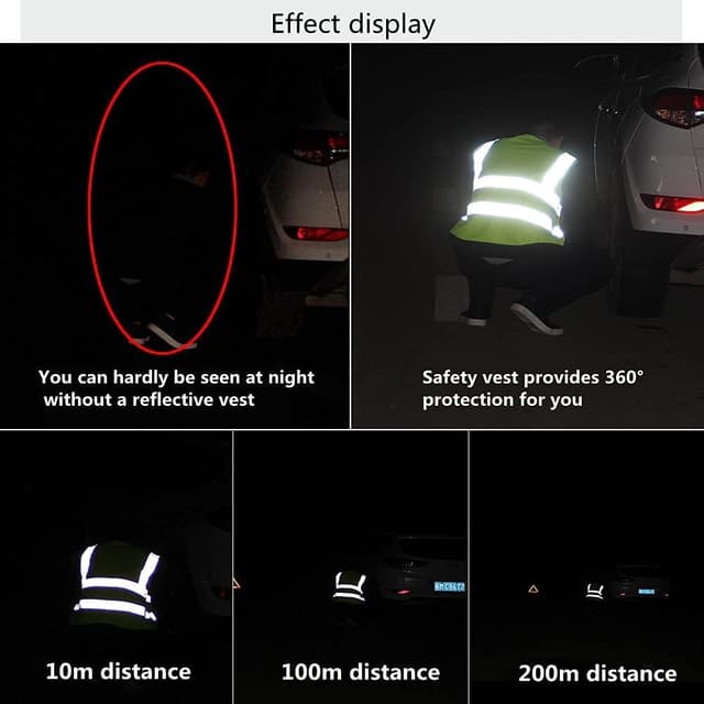 Detalle 2 de Tydon Guardian Hi Vis Reflective Vest with Zipper Front (ANSI/ISEA compliant)