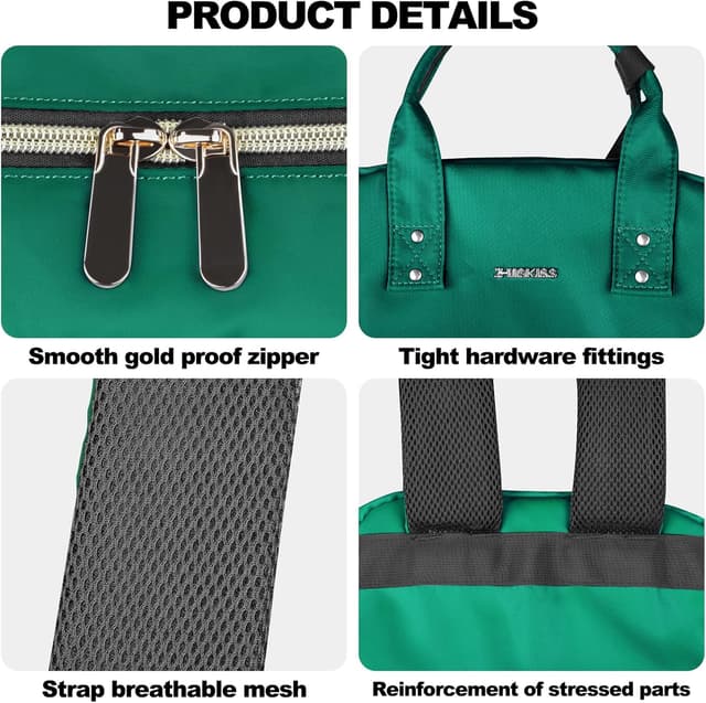 Detalle de Z-MGKISS women’s laptop backpack (15.6 inch) – casual daypack rucksack, 25L, water-resistant nylon