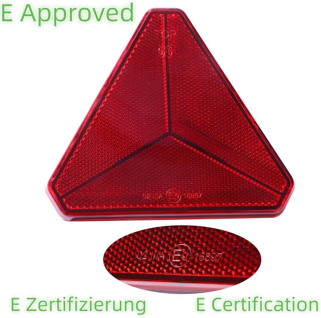 Thumbnail 2 de Woola Red Triangle Reflectors 2 Pack