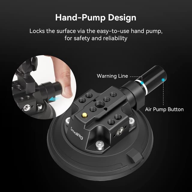 Thumbnail 6 de SMALLRIG 4 inch Suction Cup Camera Mount 4122 (car mount for cameras and smartphones up to 2kg)