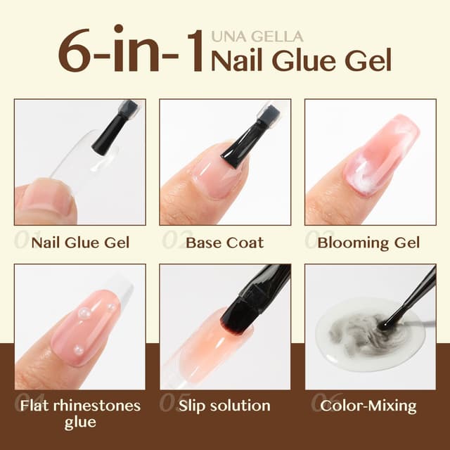 Thumbnail 5 de UNA GELLA 6 in 1 UV Nagelkleber 15ml