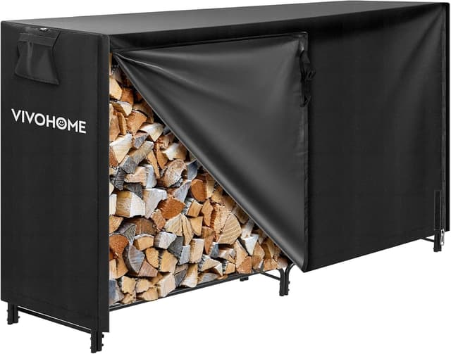 Imagen de VIVOHOME 6ft Heavy Duty Log Rack with Cover 🪵 en OfertitasTOP