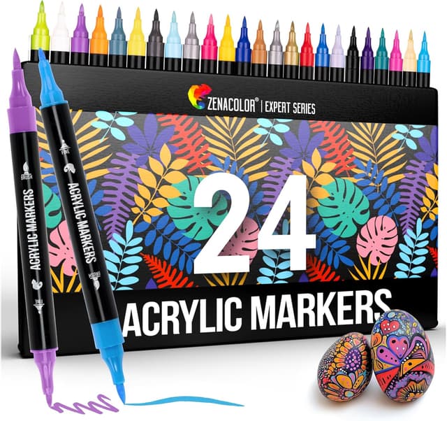 Detalle de Zenacolor acrylic paint markers 24