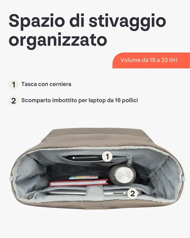 Detalle de Johnny Urban Allen Large zaino 19 L