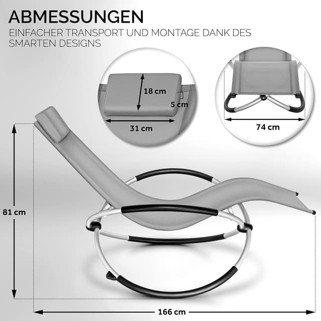 Thumbnail 2 de tillvex Relaxliege Gartenliege faltbar