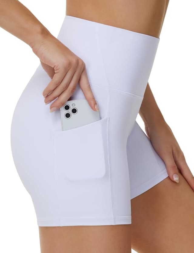 Detalle de THE GYM PEOPLE Short yoga taille haute 12,7 cm