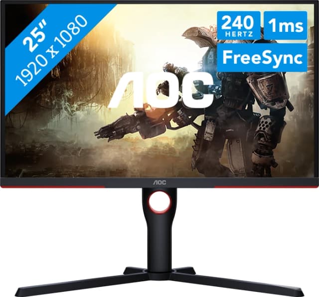 Detalle 2 de AOC 25G3ZM/BK Gaming‑Monitor 240 Hz