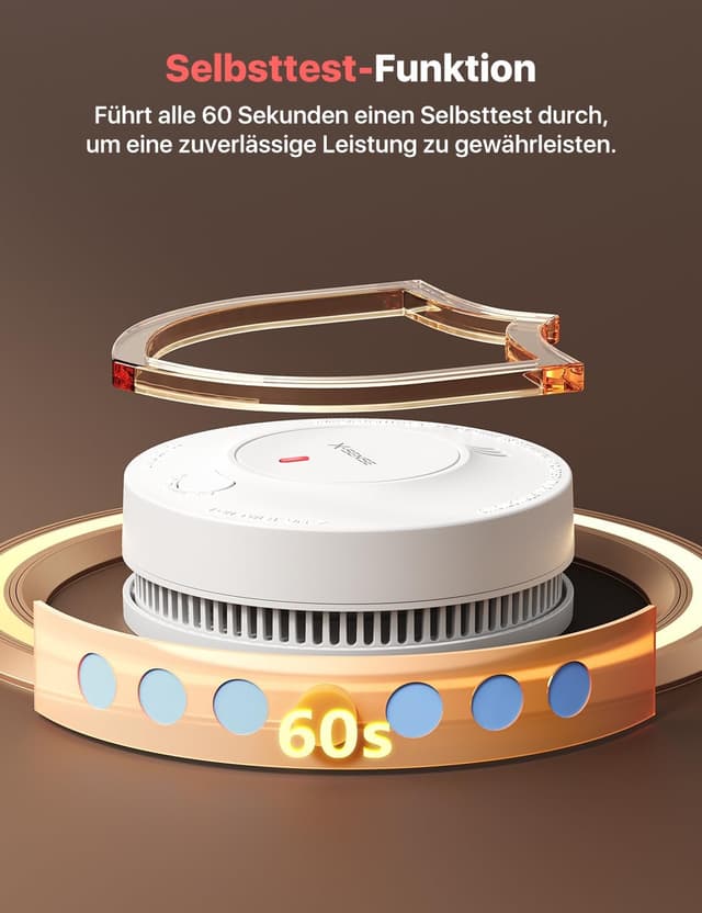 Detalle 2 de X-Sense SD2J0AX Rauchmelder 10 Jahre Batterie