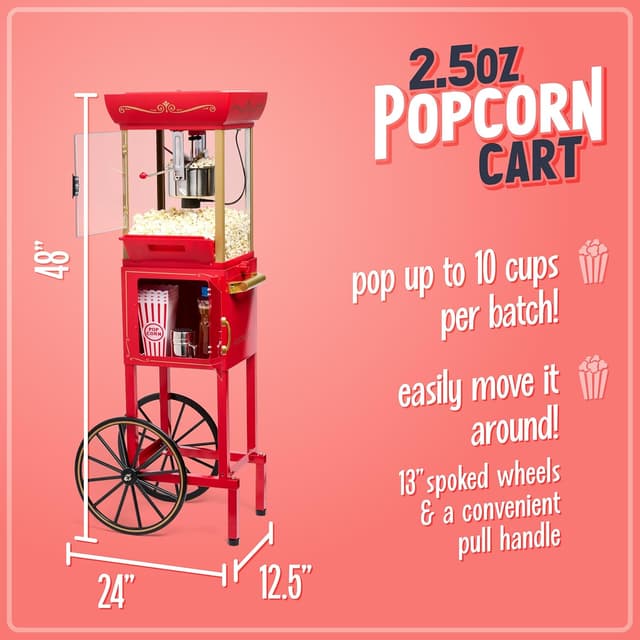 Thumbnail 1 de Nostalgia Popcorn Maker Machine 2.5 oz kettle 🍿