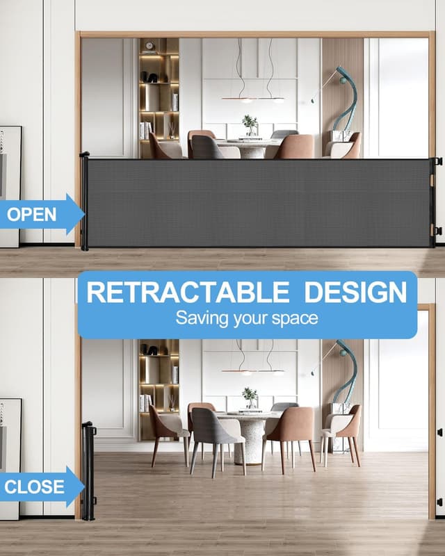 Thumbnail 3 de Lexixi ibao Retractable Mesh Baby Gate