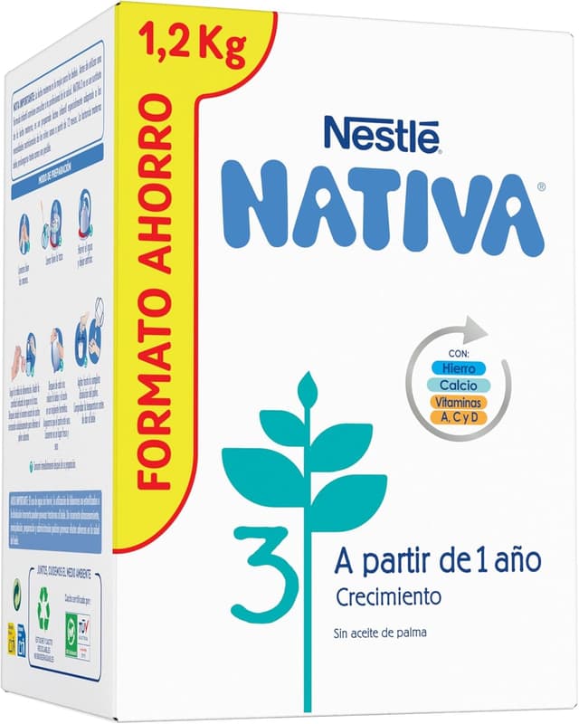 Imagen de Nestlé Nativa 3 Leche de Crecimiento para Bebés 1200 G en OfertitasTOP
