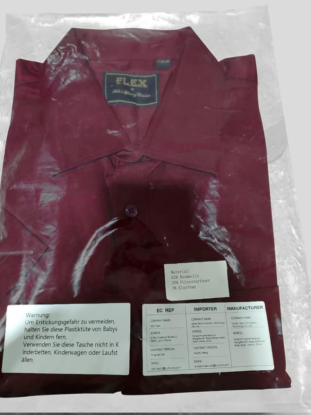 Thumbnail 6 de siliteelon Herren Kurzarmhemd Casual Regular Fit bügelfrei & faltenfrei mit Tasche