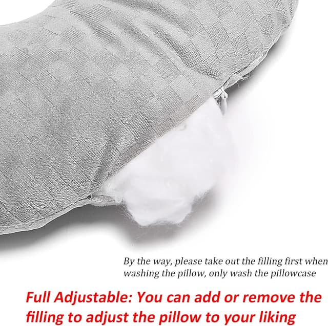 Thumbnail 5 de Wuronsa Ear Piercing Pillow O-shaped for Side Sleepers 😴