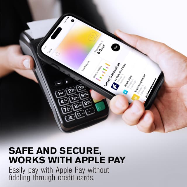 Detalle 2 de VENA vCommute for iPhone 15 Wallet Case (6.1-inch) with Kickstand, Military-Grade Drop Protection, Black