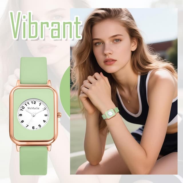 Detalle 2 de Avaner Damen-Quarzuhr Quadratisch, 1 ATM