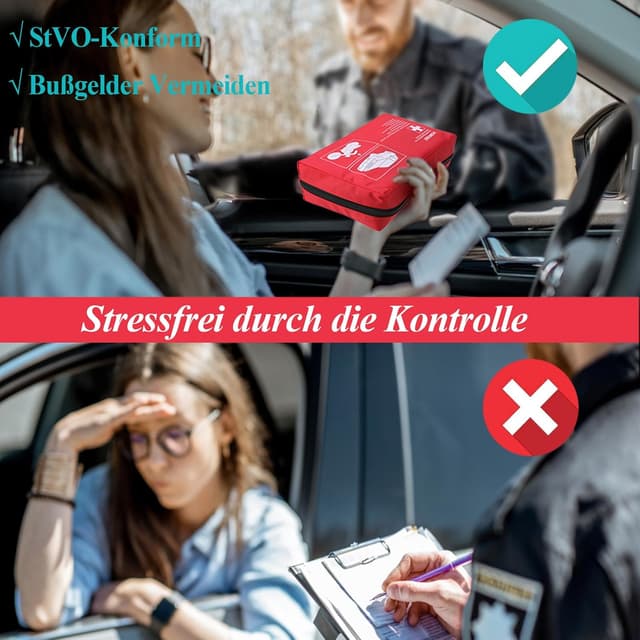 Detalle 2 de HONYAO Verbandskasten Auto 2026 22x14x6 cm 🚑