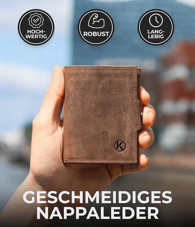 Thumbnail 2 de KORUTA Slim Wallet XL Münzfach RFID Schutz