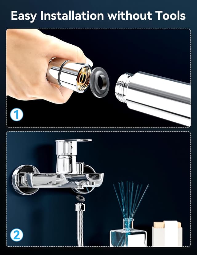 Thumbnail 5 de Magichome Alcachofa de ducha con piedras minerales y 5 chorros