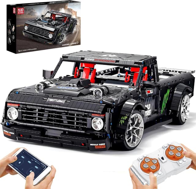 Detalle de Mould King Technik Auto-Modellbausatz Sportwagen (13082) – Sammler-Set mit 3.695 Teilen