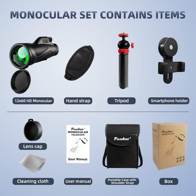 Thumbnail 6 de Pankoo 12x60 Monokular Vogelbeobachtung