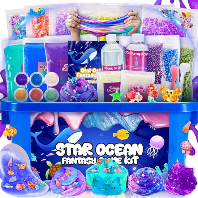 Imagen de iKidiki Slime Kit Oceano Galaxy 11 pezzi en OfertitasTOP