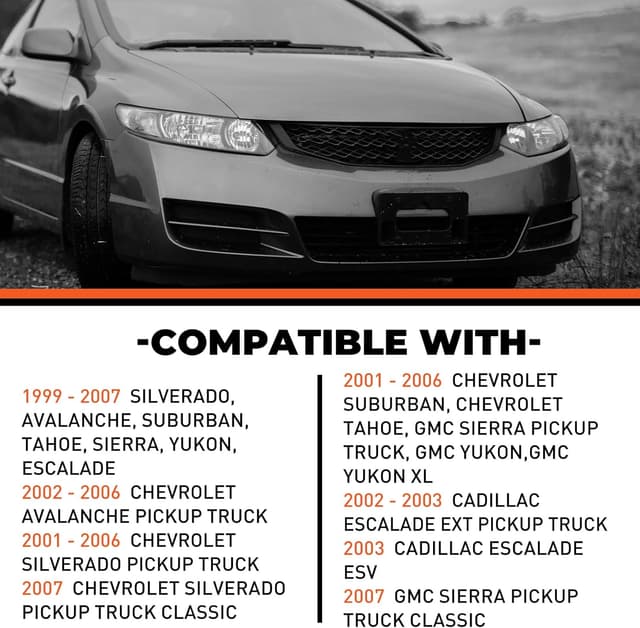 Detalle de ECOTRIC Center Console Lid (Black) Replacement for 1999-2007 Chevy Silverado, Tahoe, Suburban, GMC Sierra & More