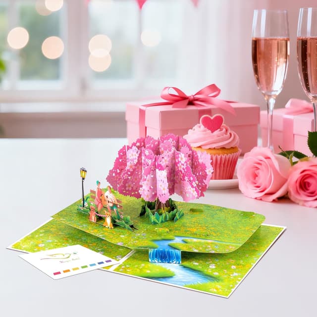 Thumbnail 2 de Romantic 3D Pop Up Card Touching gift