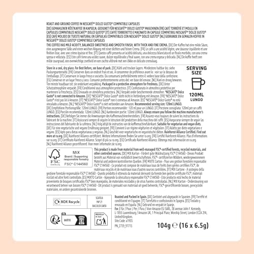 Thumbnail 5 de Café Lungo Intensité 2 by Amazon, 48 capsules, 3 lots de 16 🫖