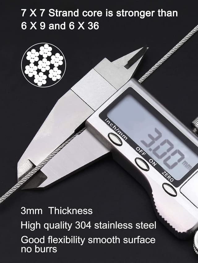 Thumbnail 3 de TooTaci CĂąble acier 3mm 30M đ