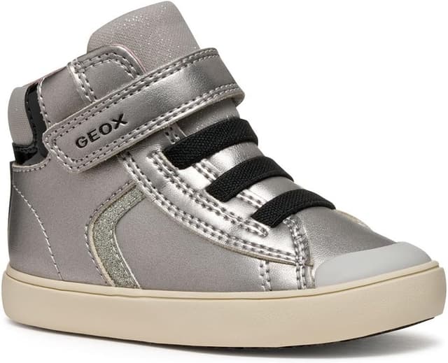 Detalle de Geox Mädchen B Gisli Girl Sneaker – atmungsaktiver Sneaker mit Zero-Shock-System