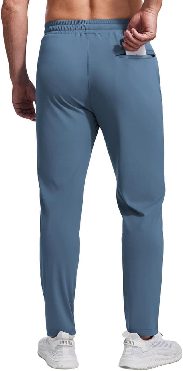 Detalle 2 de PINSPARK pantaloni da jogging da uomo traspiranti ad asciugatura rapida con tasche con cerniera