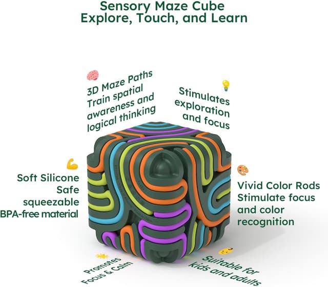 Detalle 2 de Accevo 3D Sensory Activity Board for Focus 🎲