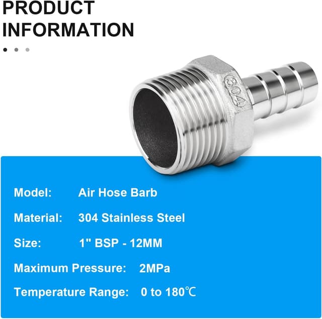 Thumbnail 3 de ERGAOBOY 12mm Hose Barb Fittings