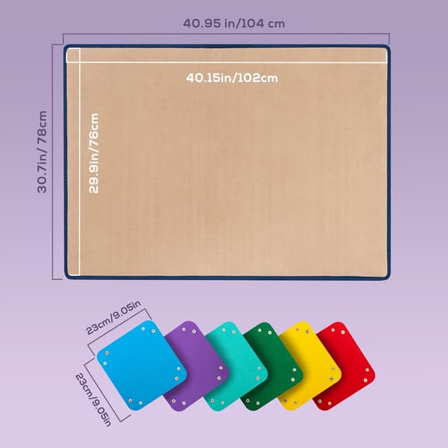 Detalle de Tektalk Foldable Jigsaw Board with 6 Sorting Trays (Up to 2000 Pieces) - Khaki