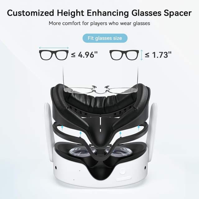 Thumbnail 5 de AMVR Meta Quest 3S Gesichtspolster, breitere Version