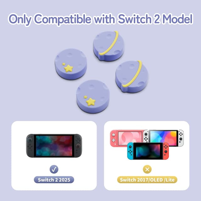 Thumbnail 1 de GeekShare Joystick Kappen Switch 2 4 Stück