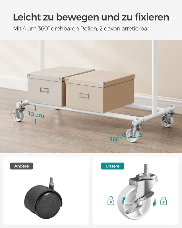 Thumbnail 3 de SONGMICS HSR013W01 Kleiderständer, bis 100 kg