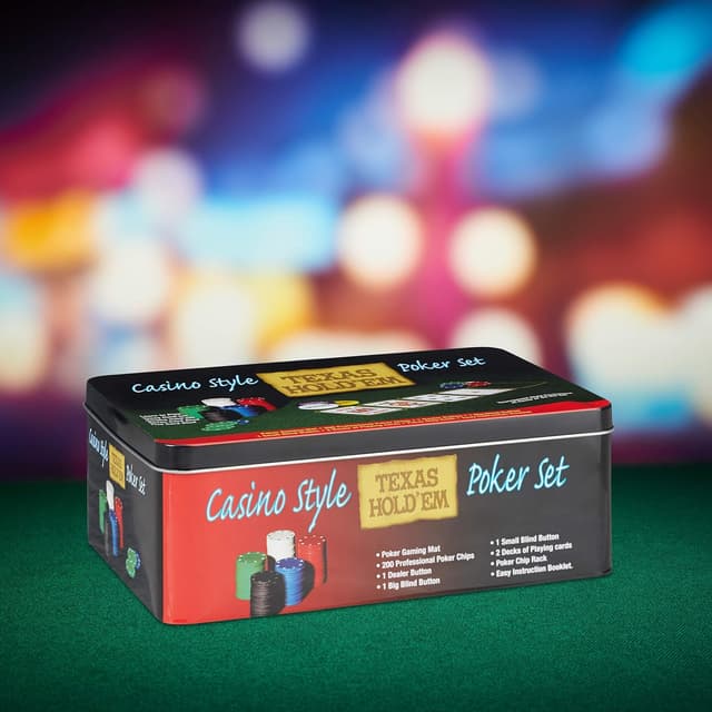 Thumbnail 5 de Relaxdays Set da Poker Completo 200 Fiches