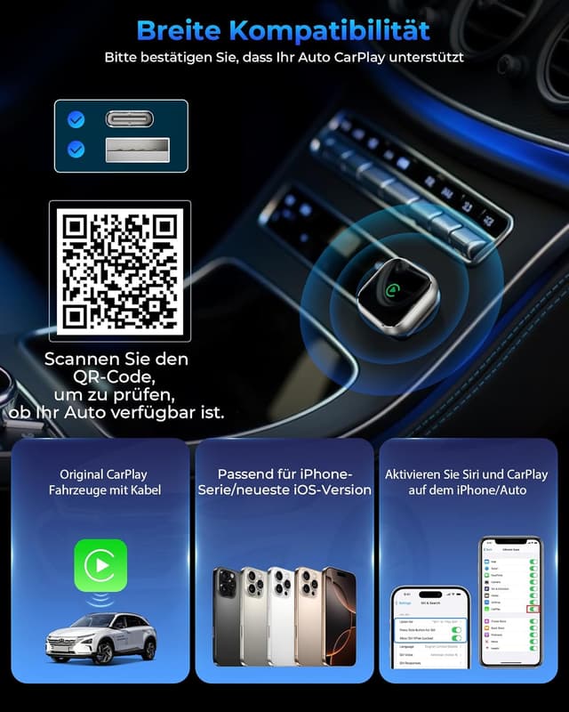 Detalle 2 de CarPlay kabelloser Adapter für iPhone 7+