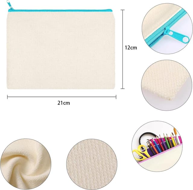 Detalle de SIMEIXI DIY Blank Fabric Bag 21 x 12 cm