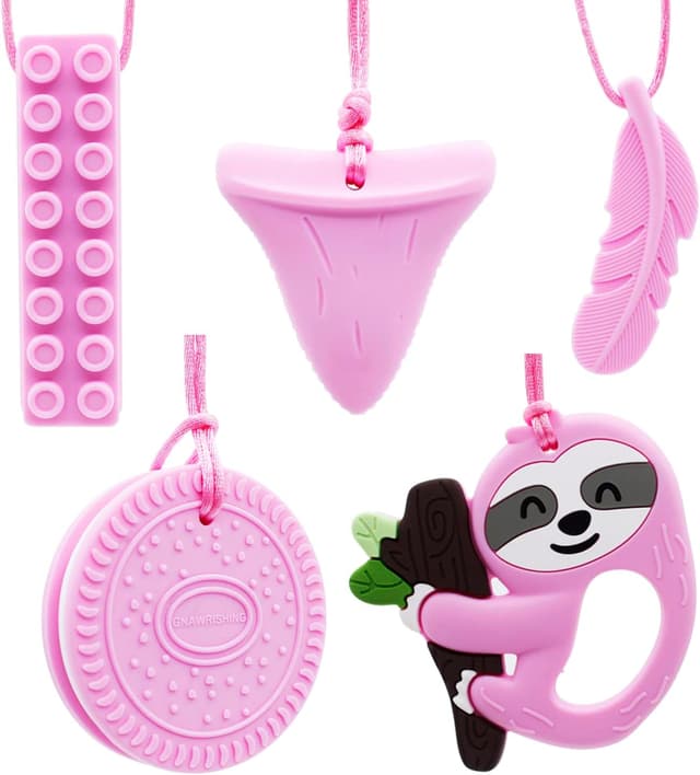 Detalle de GNAWRISHING Chew Necklaces for Sensory Kids