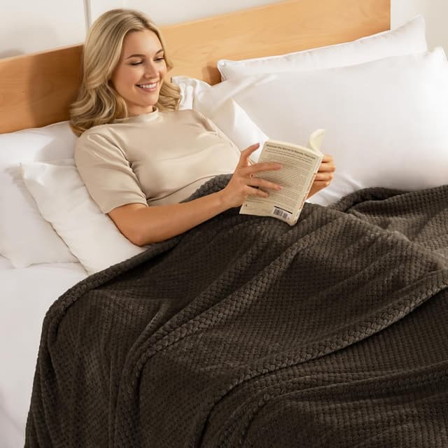 Detalle de Exclusivo Mezcla fleece throw blanket 127x178