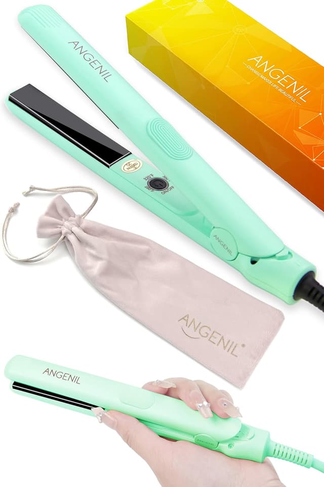 Detalle de ANGENIL Pro Green mini straightener 2 in 1